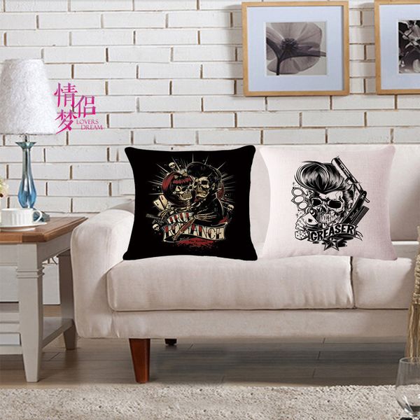 

music label cotton flax pillow back cushion loose coat