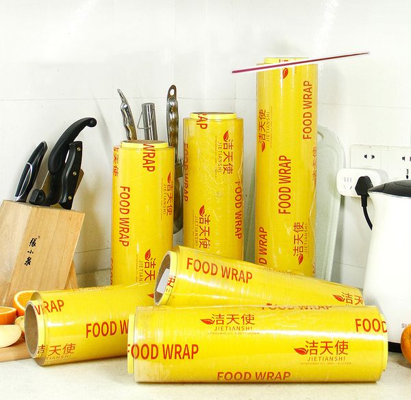 

одноразовый рулон пвх пластиковая обертка вакуумный герметик сумки кухня хранения продуктов питания saver сумки держать свежий 45 см ширина