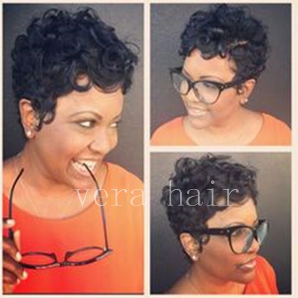 Human Hair Wigs Top Quality Wig For Black Women Short Human Pixie Brazilian Vrigin Hair Wigs Glueless None Lace Wigs Wigs South Africa Lace Fronts
