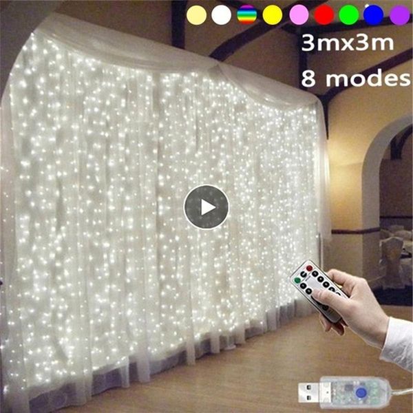 

шторы свет струнный led usb power пульт дистанционного управления занавес фея свет рождественские гирлянды led гирлянд партии wedding decor