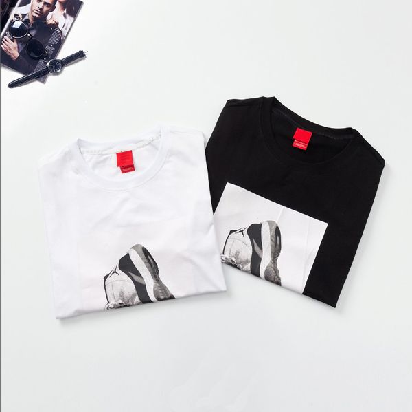 

Fashion men's T-shirt summer new breathable trend printing women's men's short-sleeved T-shirt color black and white size M-3XL