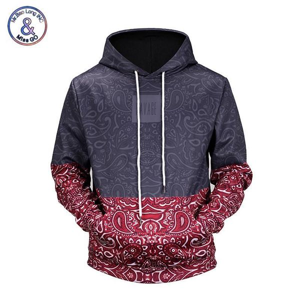 

wholesale- mr.baolong new fashion 3d hoodies men women print flowers sweatshirt with hat couples hoody tracksuits pullovers, Black
