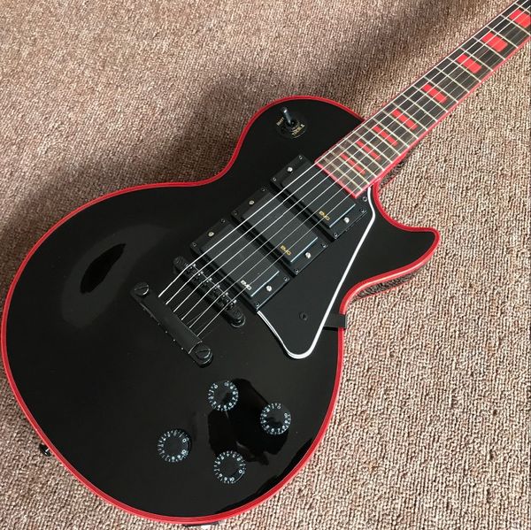 

пользовательские electric guitar.high качества 3 pickups.black hardware.handmade 6 жали gitaar, rosewood fingerboard.musical инструментов gu