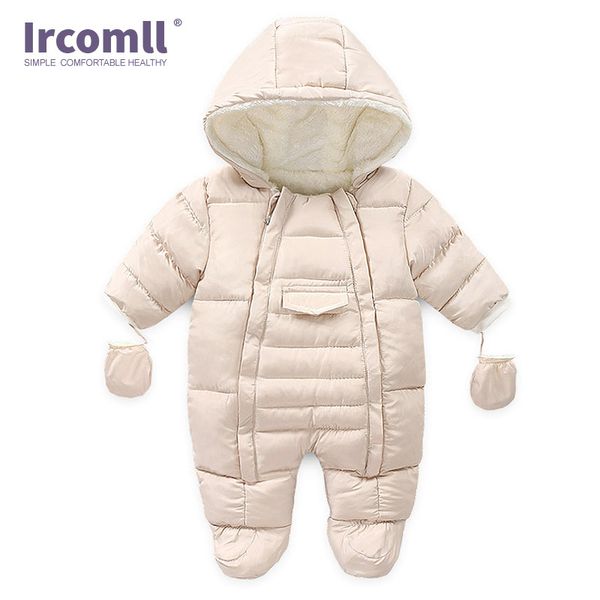 

ircomll newborn baby boy girl winter rompers toddler infant long sleeve jumpsuit cotton baby costume crawling kids clothes cost t200325, Blue;gray