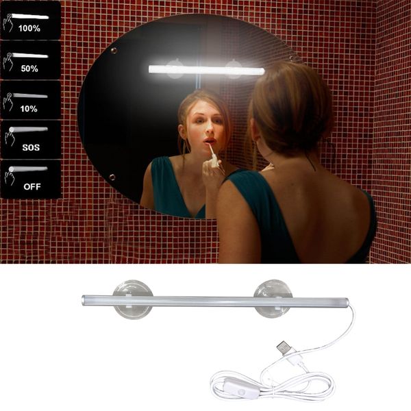 

1pc super bright mirror light portable long strip usb interface dressing table lamp make up light