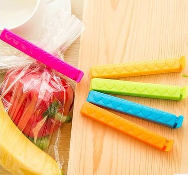 

5pcs/lot new househould food snack storage seal sealing bag clips sealer clamp food bag clips kitchen tool home food close clip