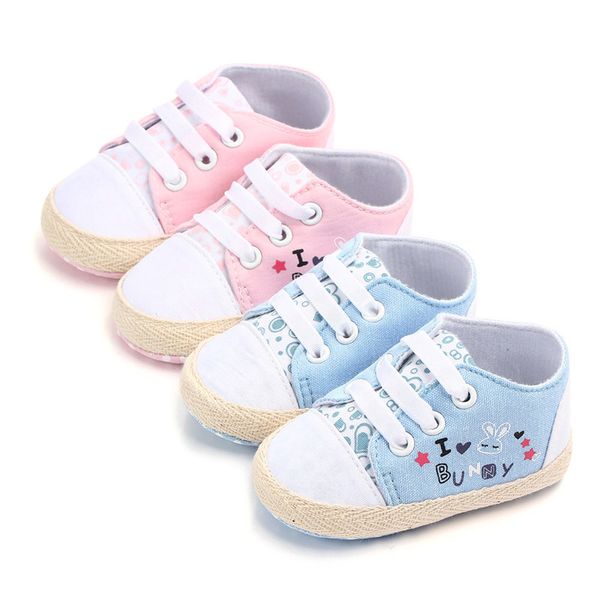 

newborn baby shoes 2019 infant print first walkers toddler canvas shoes lace-up baby girls boys sneaker prewalker 0-18m