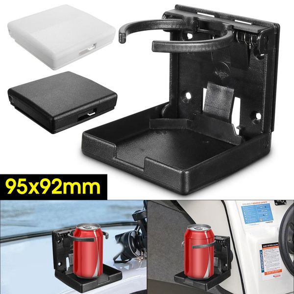 

white/black adjustable folding drink holder boat marine caravan car 4x4 rv cup white black brand new and high quality