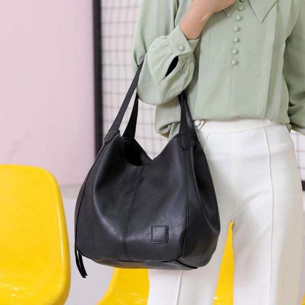 

#h25 european and american style shoulder bag women solid color tassel handbag handbags shopping bag totes