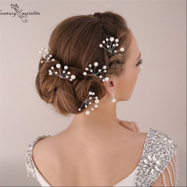 

5pc simulate pearl hairpins hairstyles wedding bridal hair pins hair jewelry accessories hairwear girls clips for women
