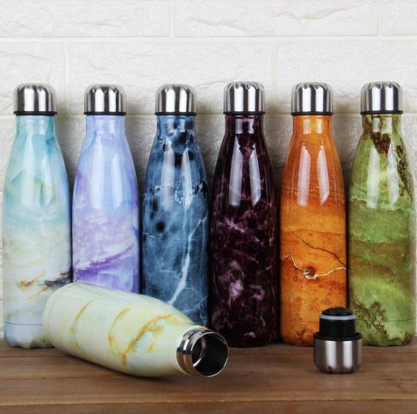 Isolierte Edelstahl-Thermoflasche, Cola-Tasse, Thermoskanne, doppelwandige Isolierflaschen, tragbare Reisesport-Wassermilchflaschen, Trinkgeschirr, 500 ml