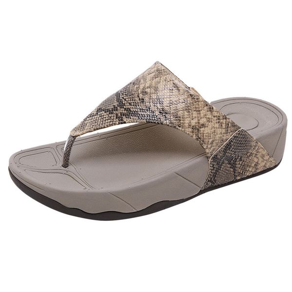 

women open toe breathable thick bottom beach summer ladies shoes sandals casual flip flops shoes, Black