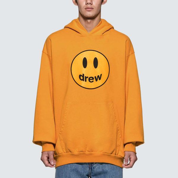 

19fw drew house mascot hoodies justin bieber sweatshirts men women dh casual oversize coats hooded fashion hip hop pure, Black