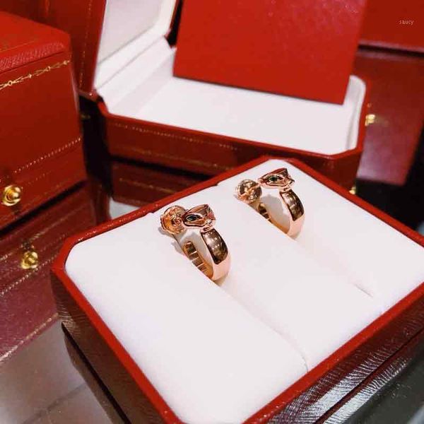 

lbd earrings leopard head studs earrings jewelry 925 sterling silver for women's high jewelry christmas party gift1, White