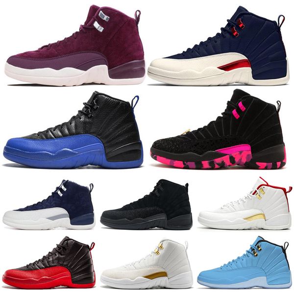 

new basketball shoes 12 12s men shoe doernbecher fiba reverse taxi game royal french blue unc mens trainers outdoor sports sneakers 7-13