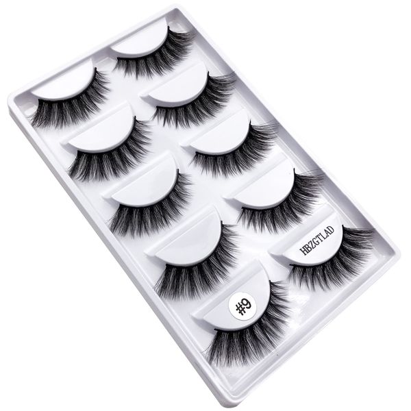 

luxry thick false eye lash 100% real 3d mink eyelashes 10 pairs eyelash makeup kit professional lashes maquiagem cilios natural