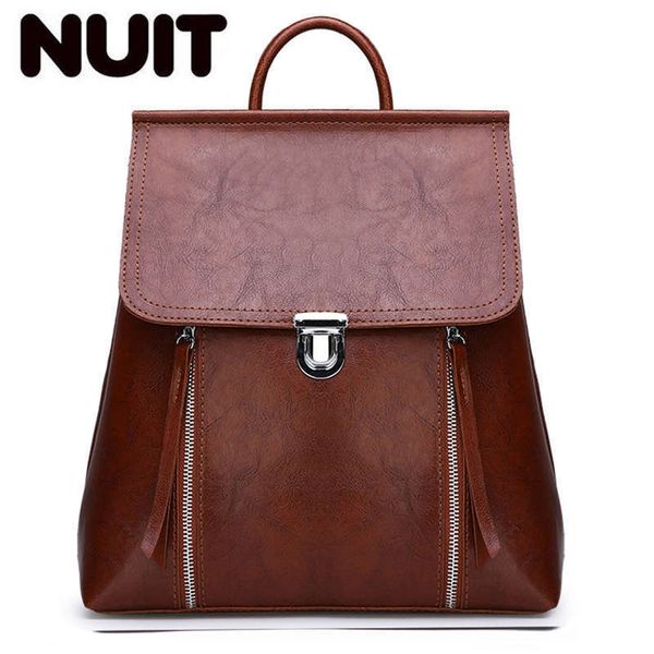 

brand vintage pu leather women school backpack simple preppy style backpack women famous college mochilas