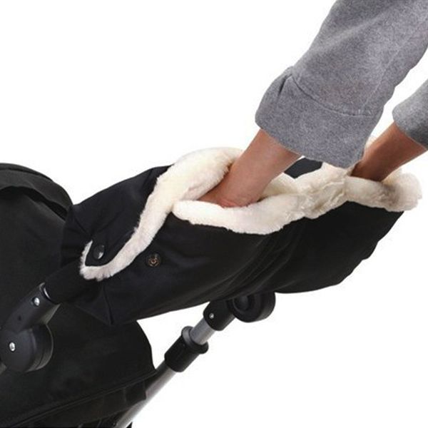 

kids warm stroller gloves pushchair hand muff waterproof pram accessory mitten baby buggy clutch cart thick fleece gloves