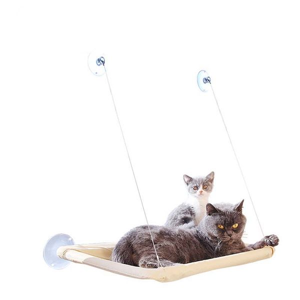 

cute cat hanging beds sunny load-bearing seat window mount pet hammock comfortable cats dogs mat soft puppy nest 55*35 cm