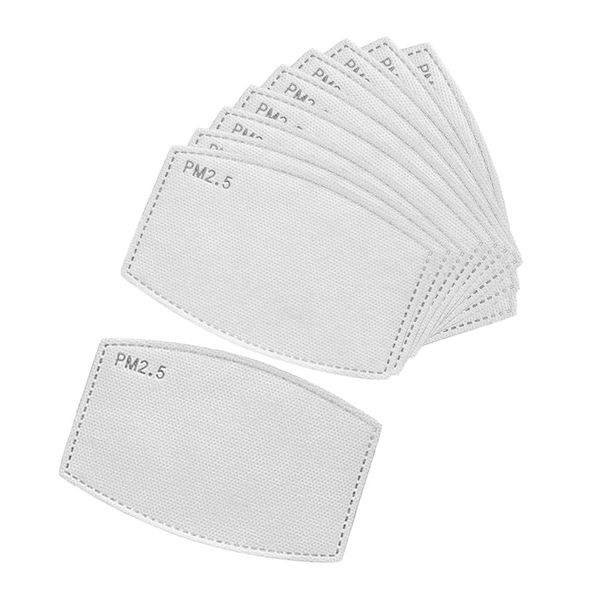 

10pcs anti pm2.5 6 layers mouth mask filter insert for outdoor for adults