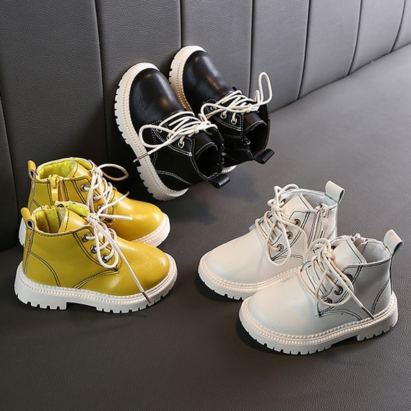 

autumn new fashion children' shoes children kid girls boys ankle sport zip short boots bootie casual shoes, Black;grey