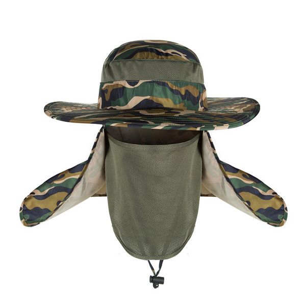 

3sets/lot outdoor anti-uv sun hat with face mask camping hiking fishing sun cap with mask for men/women, Blue;gray
