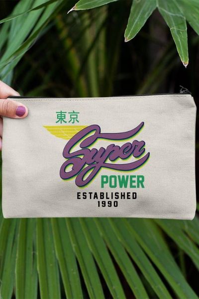 

angemiel clutch super power grafiti portfolio hand makeup bag, Silver