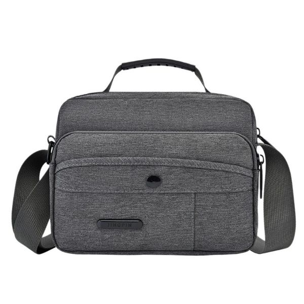 

retro messenger bag men business handbag trend multi-function large capacity men's business canvas shoulder crossbody bag #c1