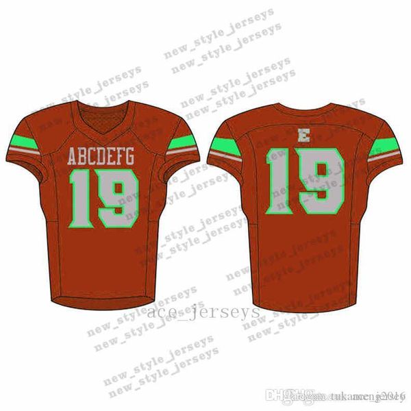 

14men 2019 youth football jerseys army green wine red embroidery logos stitched custom any name any number jerseys, Black;red