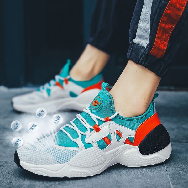 

running shoes mens mesh breathable walking shoes men anti slip athletic men good quality sports shoe