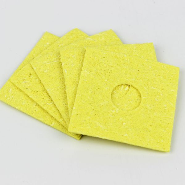 

50pcs/100pcs lot soldering iron cleaning sponge thicken tin remove sponge cleaner for welding iron tips