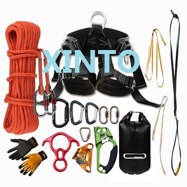 

30-50m 2800kg ascend-descend aerial work fast safety insurance working static rope sport harness, outdoor clean tool, chain
