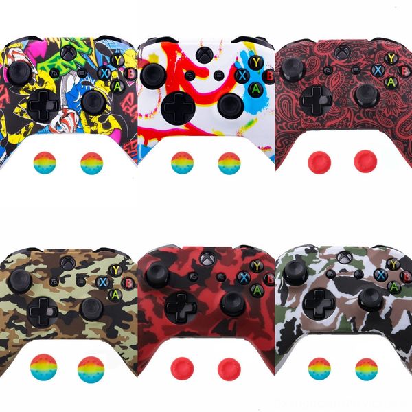 

2ejmy patterned soft touch cover one housing shell case for xbox one controller & front s x model 1708