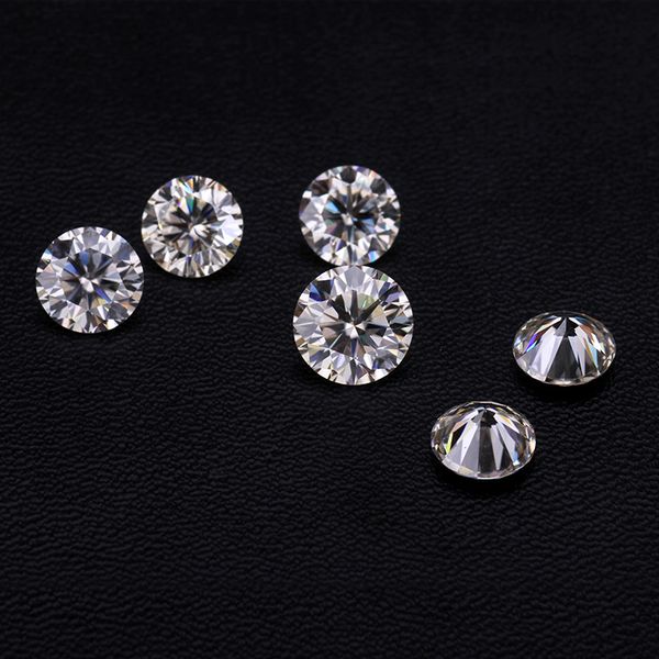 

4pcs&5mm gh good quality round brilliant cut moissanites stone beads