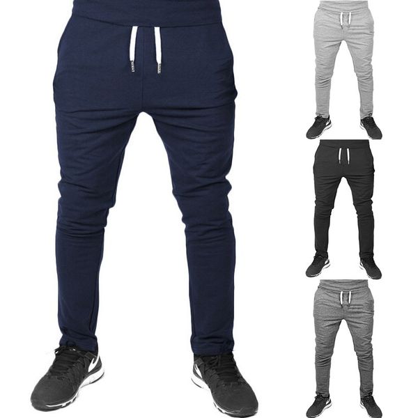 

outdoor 2019 summer autumn wild men's sweatpants simple drawstring hip hop casual pants sport running training harem pants, Black;blue