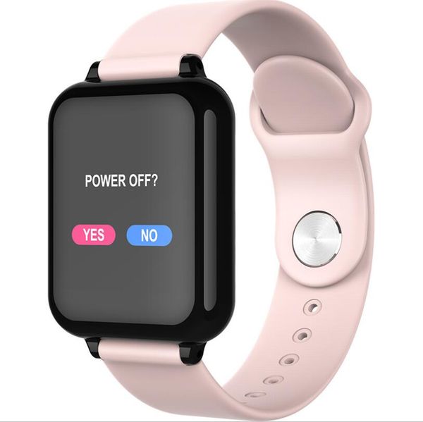 

fashion b57 color screen smart watch heart rate blood pressure oximeter step call reminder bluetooth waterproof sports bracelet