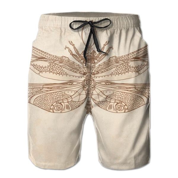 

мужчины пляж шорты быстросохнущие плавок животные стимпанк dragonfly мужчины купальники купальники пляжная бич купание шорты, White;black