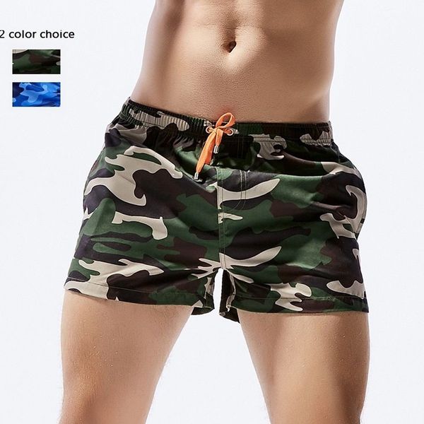 

camouflage shorts high waist men spandex trunks comfort homewear fitness swimwear shorts beach wear drawstring body suit beach