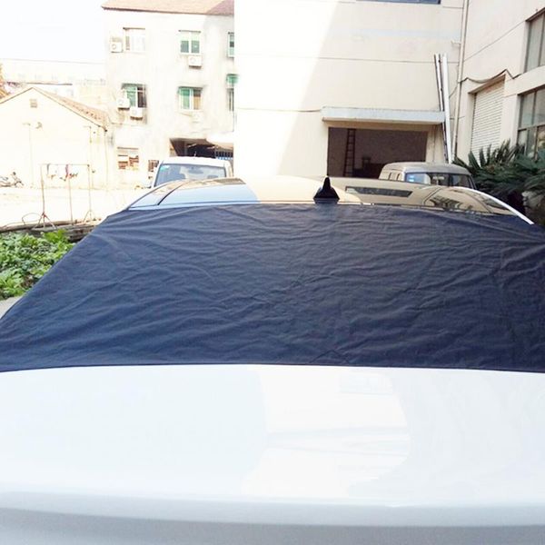 

magnetic car rear windshield cover black snow car snow file anti-frost anti-icing half clothing protective cover