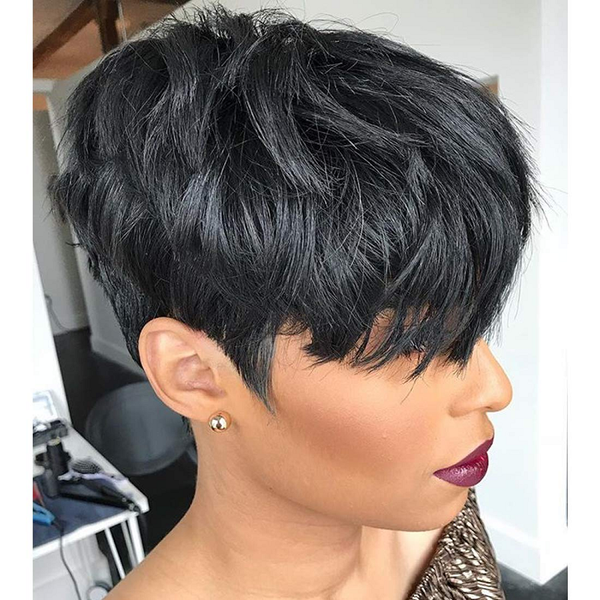 

pixie cut парик 13x4 короткие парики человеческих волос preplucked blunt каре парик фронта шнурка remy фронта шнурка человеческих волос пари, Black;brown