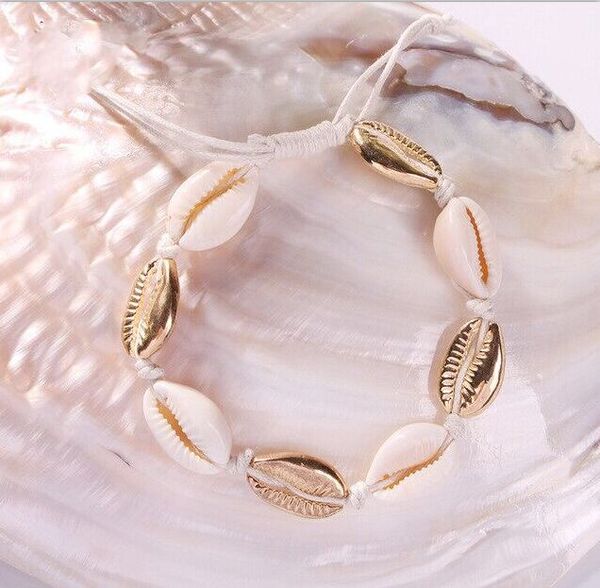 

cowrie shell bracelet femme adjustable boho macrame friendship real seashell bracelet mothers day jewelry gift 8445-8450, Black