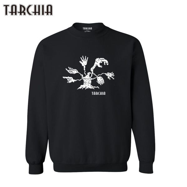 

tarchia 2020 new arrive hand tree autumn european style hoodies hoody pullover om sweatshirts clothes sportswear men, Black