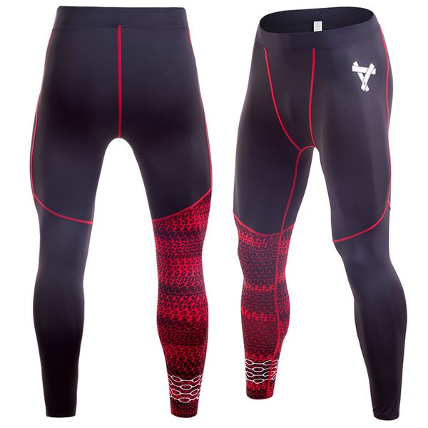 

mens compression pants sports running tights basketball gym mmm pants bodybuilding joggers jogging skinny black leggings trousers, Black;blue