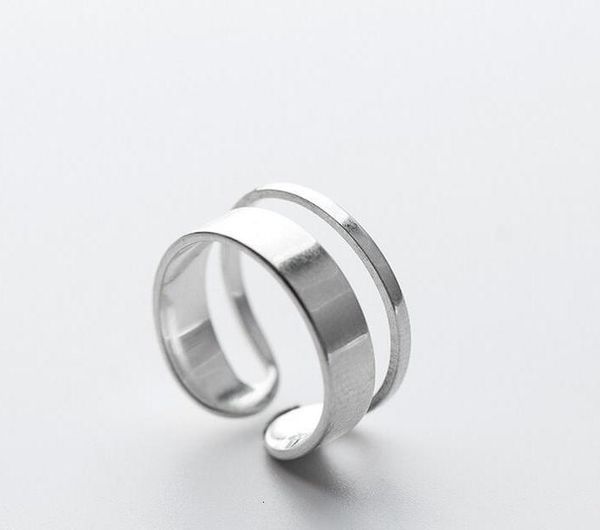 

double 9mm rows wide band ring 100% real.925 sterling silver fine jewelry gtlj1299, Golden;silver