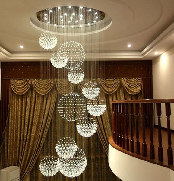 lampadario di cristallo di lusso k9 lampada dell'hotel villa soggiorno famiglia reale lampadari di cristallo luci di decorazione d'interni LLFA