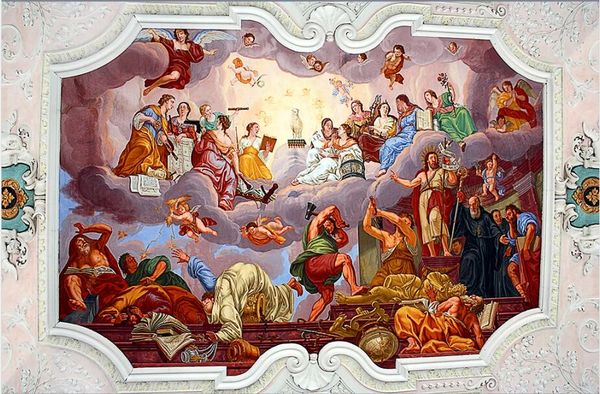 

custom mural wall paper 3d stereoscopic angel ceilings beautiful ceiling oil painting