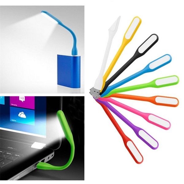 Mini libro in gel di silice multicolore con luce di lettura, lampada USB, lampadina a led, lampadina per computer, notebook, PC, luce di lettura notturna