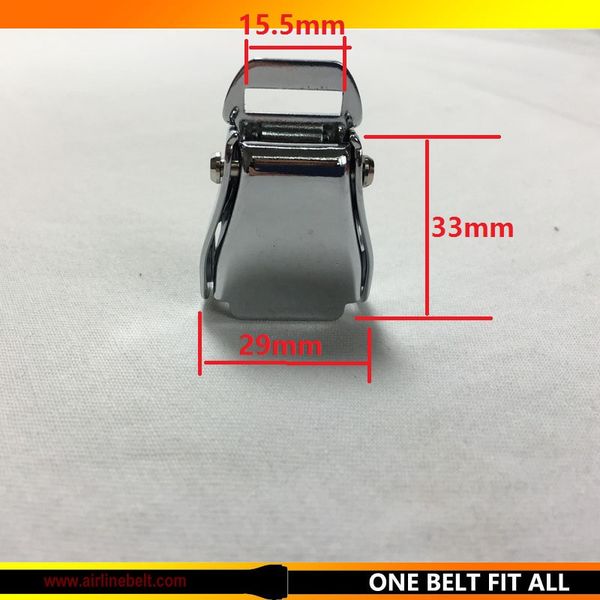 

whwb partial colored 1" width airplane seat belt buckle safety clasp lift release metal buckle multiple color selection