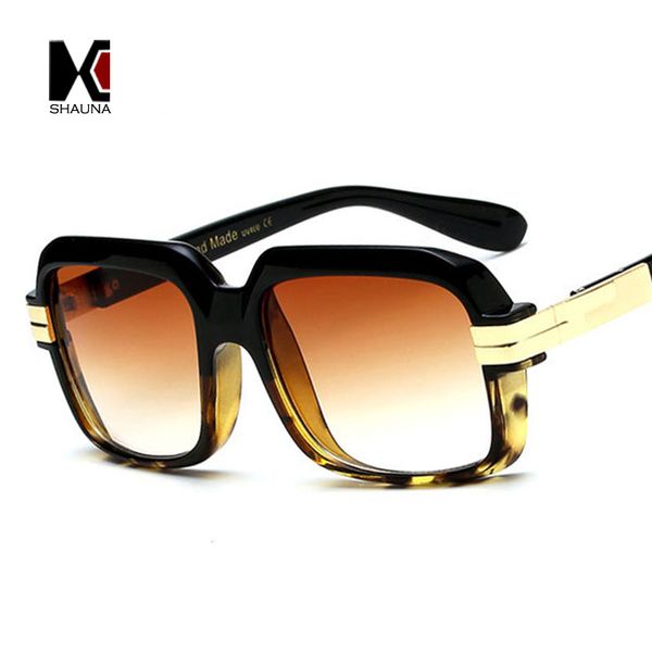 Wholesale-oversize mulheres óculos de sol quadrados marca designer moda homens óculos de sol transparente quadro gradiente claro lente óculos UV400
