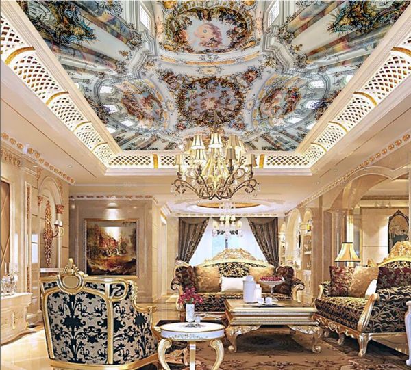 

european church panorama oil painting ceilings 3d ceiling murals wallpaper